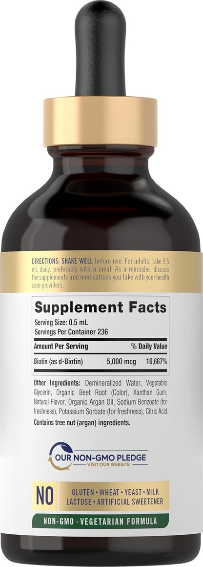 Carlyle Biotin 5000mcg Gotas Líquidas Sabor – Sistema nervioso: La biotina contribuye al funcionamiento normal del – Image 2