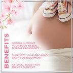 Vitaminas Prenatales para Mujeres – Multivitamínico Completo para el Embarazo – Ácido Fólico, Omega 3 DHA, Colina, Vitamina D – Sabor Naranja – 120 Gominolas