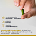 Premier Research Labs Probiotic Fermented Greens - Super Greens Fermentados con Probióticos, 150 Cápsulas