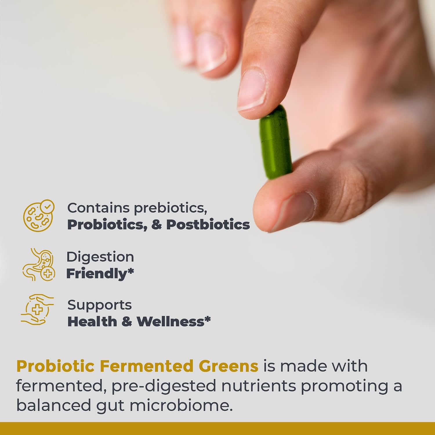 Premier Research Labs Probiotic Fermented Greens - Super Greens Fermentados con Probióticos, 150 Cápsulas