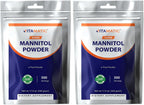 Vitamatic Polvo de Manitol - Edulcorante Natural, Sin Gluten, 1000 mg por Ración, 500 Raciones, 500 g