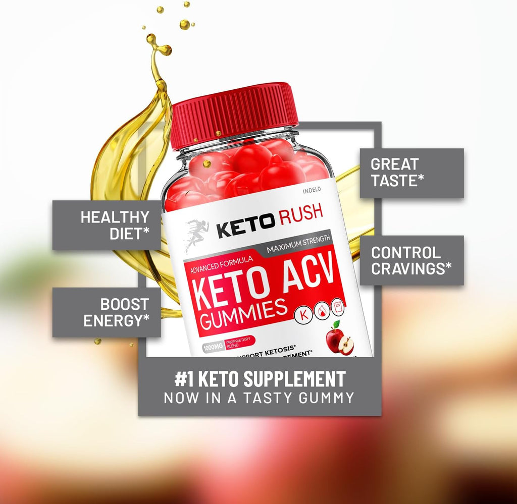 Keto Rush ACV Gummies Advanced (2 Pack) - 120 Gomitas con ACV y B12