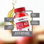Keto Rush ACV Gummies Avanzadas – 1000mg, 60 Gominolas para la Gestión de Peso
