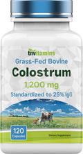 Calostro Bovino en Cápsulas 1.200 mg, 120 Cápsulas - Estandarizado al 25% IgG - No Transgénico