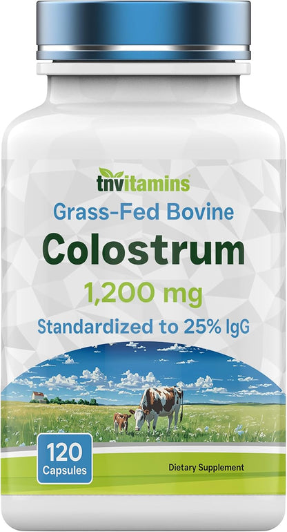 Calostro Bovino en Cápsulas 1.200 mg, 120 – Apoyo inmunitario: Las inmunoglobulinas presentes en el calostro, como – Image 1