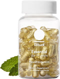 Ritual Multivitamínico Prenatal para Mujeres - Vitaminas y Minerales Esenciales para el Embarazo - Ácido Fólico, Colina, Omega-3 DHA, Hierro - Vegano - Menta - 60 Cápsulas - 30 Dosis