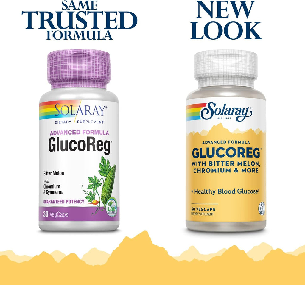 SOLARAY GlucoReg - 30 Capsules