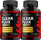 Clear Flux Cápsulas - ClearFlux Advanced Supplement, Fórmula Natural (120 Cápsulas - 2 Envases)