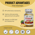 Wins Town Gominolas de Vitamina E 268mg (400 UI), Veganas, 60 Unidades