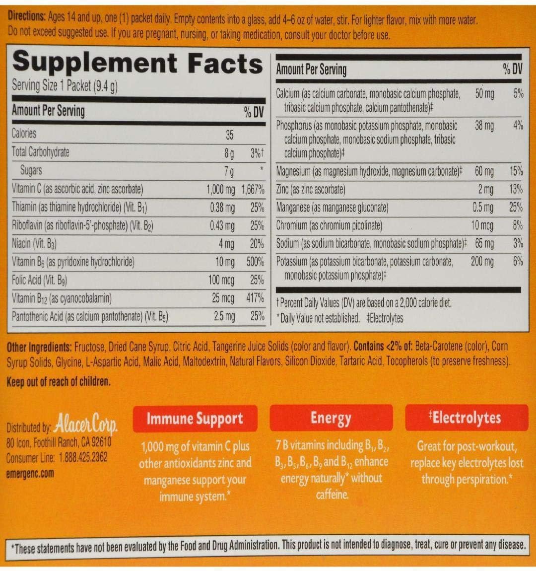 Alacer Emergen-C Mandarin - 30 Sobres