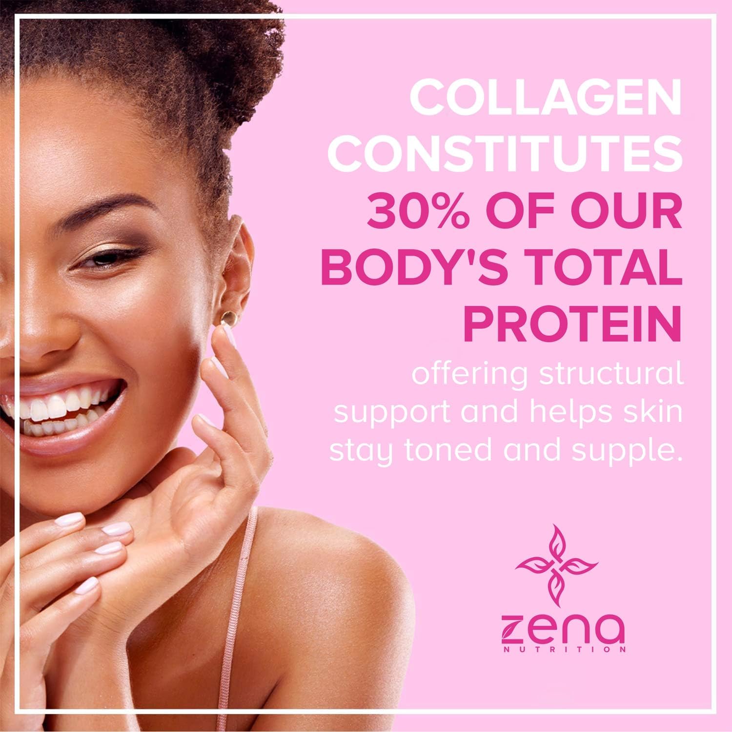 Zena Liquid Collagen + Biotin: 2500mg Colágeno, 5000mcg Biotina, Fórmula Verisol | Apoyo Cabello, Piel, Uñas y Articulaciones | No Transgénico, Sabor Bayas Mixtas | 90 Porciones