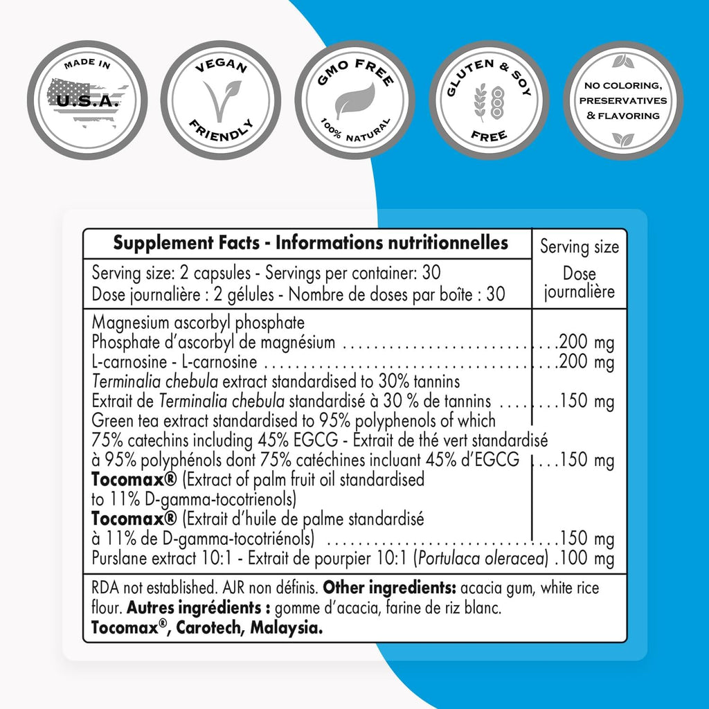 Supersmart - Telomeres Maintenance Formula (Alta Potencia) - 60 Cápsulas Vegetales
