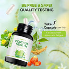 Suplemento de Control de Cortisol 15 en 1 con Magnesio Glicinato, L-Teanina, Ashwagandha y Rhodiola Rosea – 60 Cápsulas