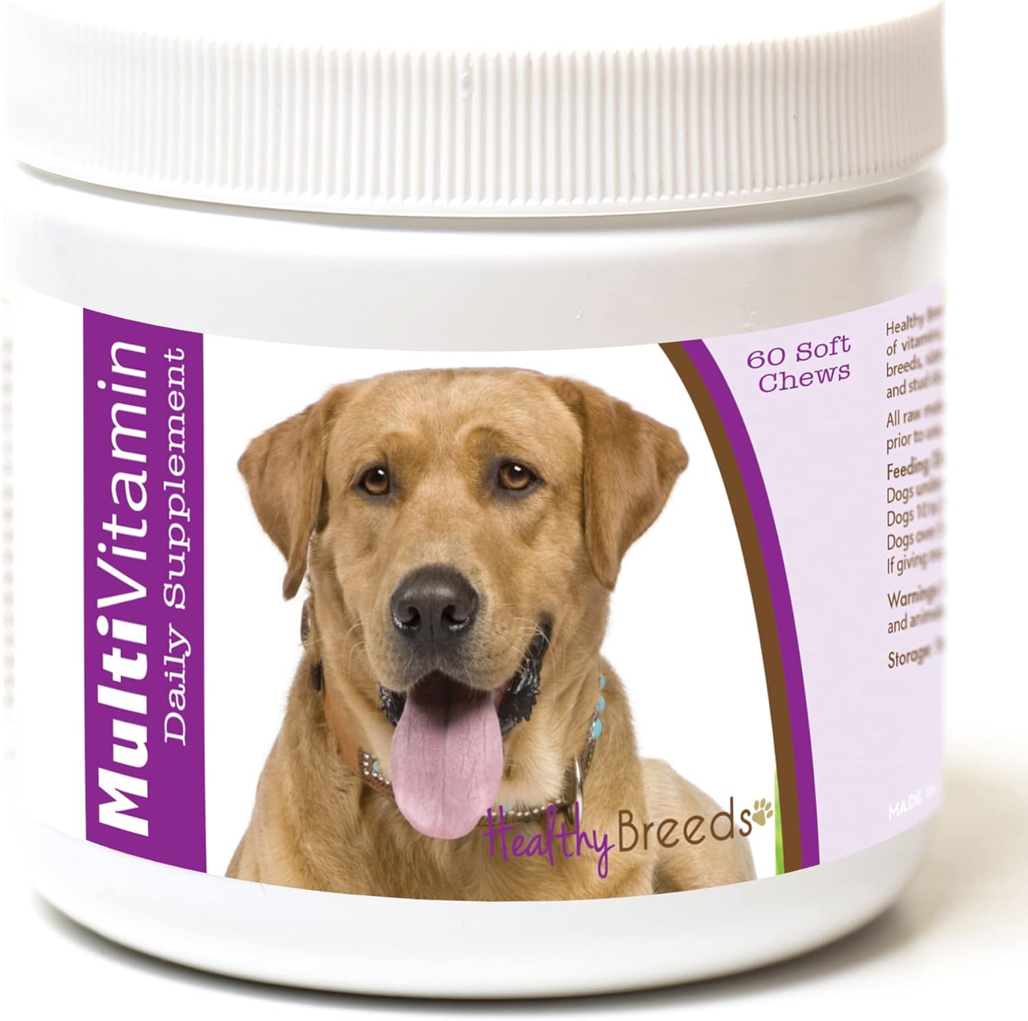 Healthy Breeds Multivitamínico para Labrador Retriever - 60 Chews Blandos