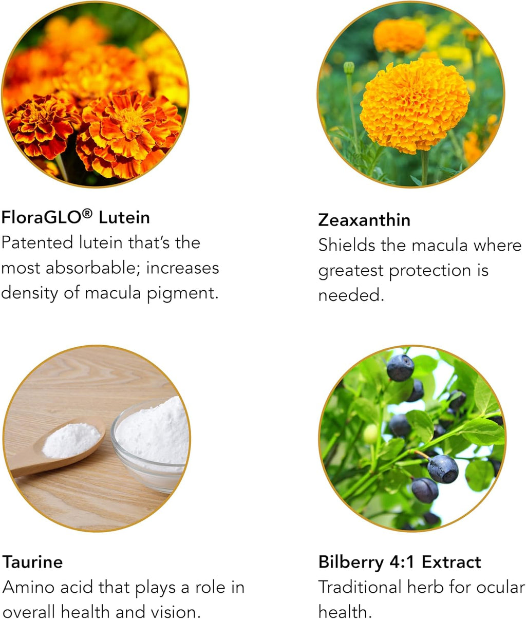 Botanic Choice Opti Gold Vision – Suplemento para la Salud Ocular con Luteína, Zeaxantina y Vitamina A (60 Cápsulas)