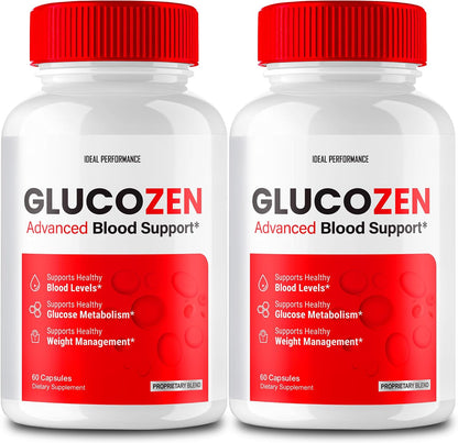 Glucozen Cápsulas, Fórmula Natural de Máxima Potencia, 2 Paquetes – Image 1