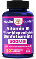 NoMiLu Benfotiamina 500mg, 120 Cápsulas Vegetales