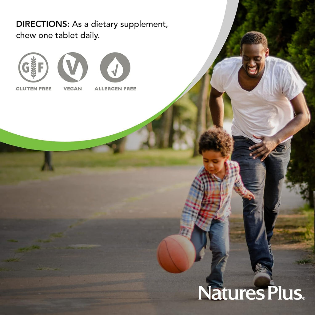 NaturesPlus Lovites Vitamina C - 90 Comprimidos Masticables con Sabor a Fruta Natural - 500 mg por ración