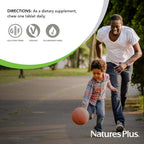 NaturesPlus Lovites Vitamina C - 90 Comprimidos Masticables con Sabor a Fruta Natural - 500 mg por ración