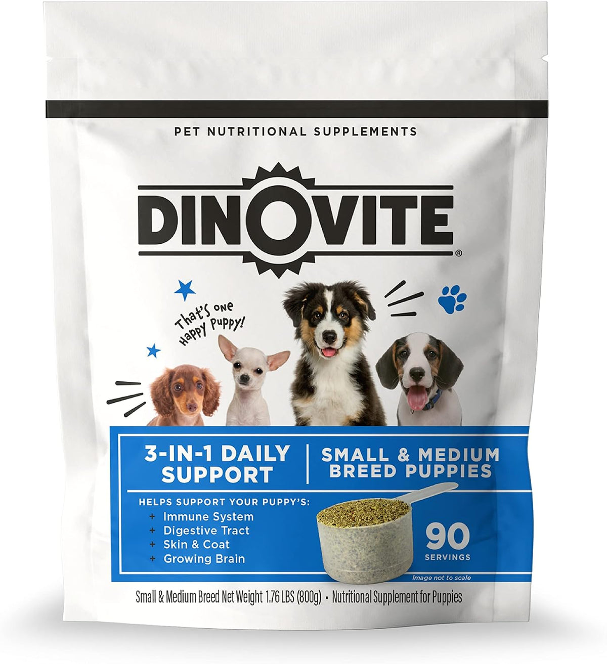 Dinovite Probiótico para Cachorros - – Apoyo digestivo: Los probióticos y prebióticos presentes ayudan a mantener – Image 1