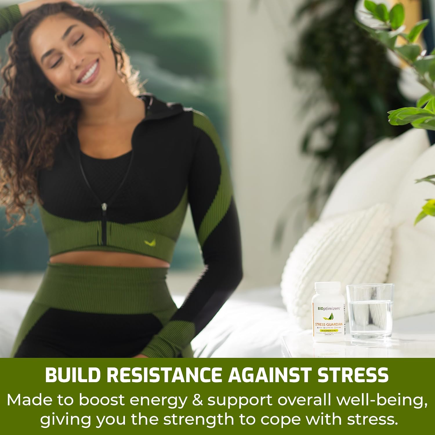 BIOptimizers Stress Guardian – Cápsulas para el Alivio del Estrés y el Descanso – 90 Cápsulas
