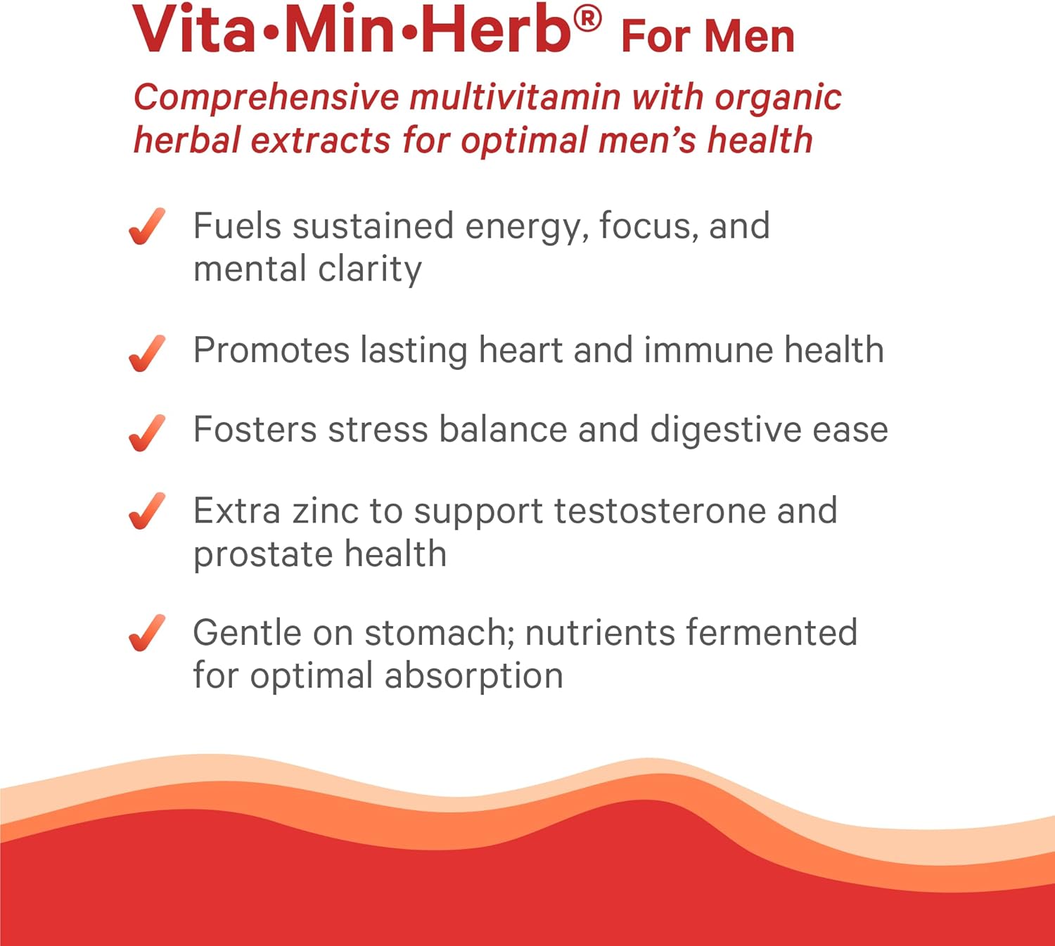 PURE SYNERGY Vita·Min·Herb for Men - Multivitamínico Completo para Hombres (120 Comprimidos)