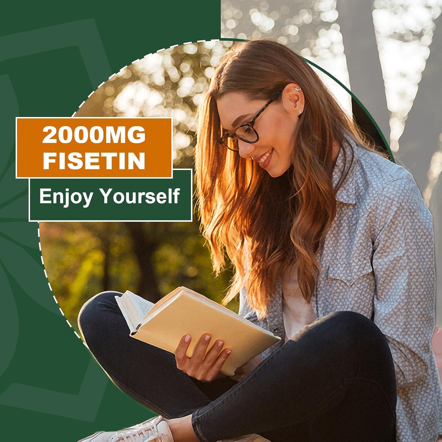 Suplemento de Fisetina Liposomal, 2000 mg, 98% Puro, con Quercetina, TMG y Resveratrol, 120 Cápsulas
