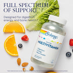 SOLARAY Spectro Multivitamin con Hierro - Complejo Multivitamínico con Calcio, Magnesio, Verduras Energéticas y Enzimas Digestivas (250 Comprimidos)