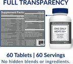 The Vitamin Shoppe Multivitamínico Multimineral Diario para Hombres de 50+, 60 Comprimidos
