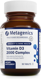 Metagenics D3 2000 UI Complex | Vitamina D3 con Isoflavonas | 90 Comprimidos