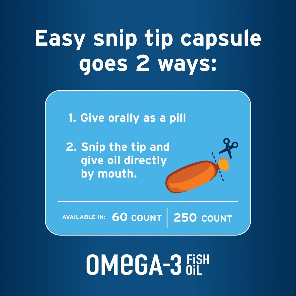 Suplemento de Omega-3 para Perros Medianos y – Como cápsula: Se puede dar directamente a tu perro, bien escondida – Image 6