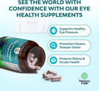 Eye Pressure Support con Extracto de Arándano - Suplemento Vegano para la Salud Ocular - Alivio de la Presión Ocular con Azafrán, Ginkgo, Niacina y Más Vitaminas - 30 Cápsulas (2 Paquetes)