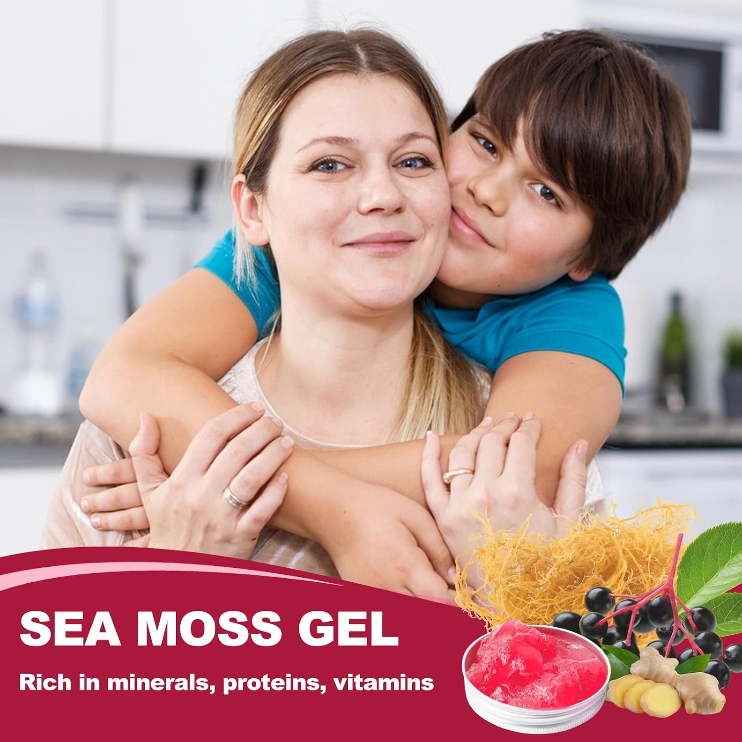 Gel de Seamoss Irlandés Silvestre con Saúco y Jengibre - SumDIP - 524g