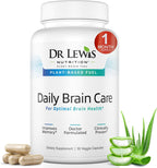 Dr Lewis Daily Brain Care Powder – Polvo para la memoria y concentración con Aloe Vera – 150g