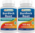 Best Naturals Raíz de Bardana 425 mg - 180 Cápsulas (Pack de 2)