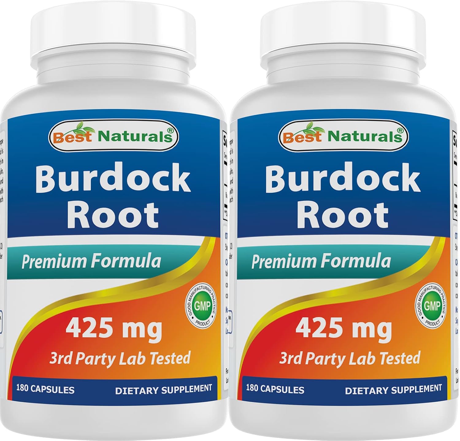 Best Naturals Raíz de Bardana 425 mg, 180 Cápsulas (Pack de 3)