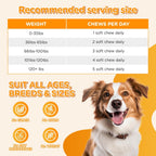 Dog Calming Chews 100 Unidades – Golosinas Calmantes para Perros con Ingredientes Naturales, Sabor Pollo