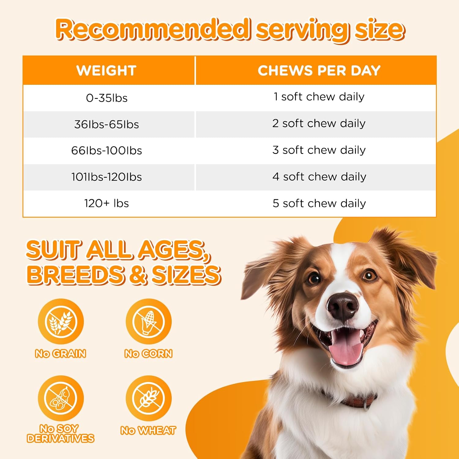 Dog Calming Chews 100 Unidades – Golosinas Calmantes para Perros con Ingredientes Naturales, Sabor Pollo