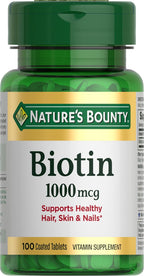 Nature's Bounty Biotina 1000 mcg – 100 Tabletas