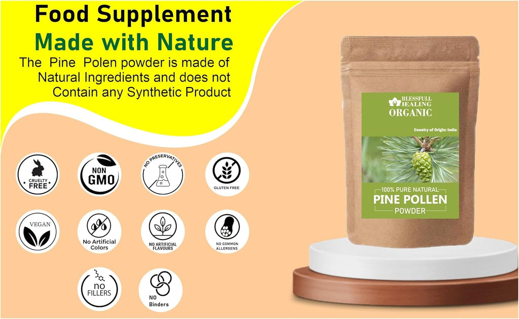 Polen de Pino Orgánico 100% Puro Natural - 200 Gramos
