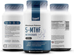 Fresh Nutrition L-Metilfolato 7,5 mg – 60 Cápsulas Veganas – Forma Activa de Ácido Fólico
