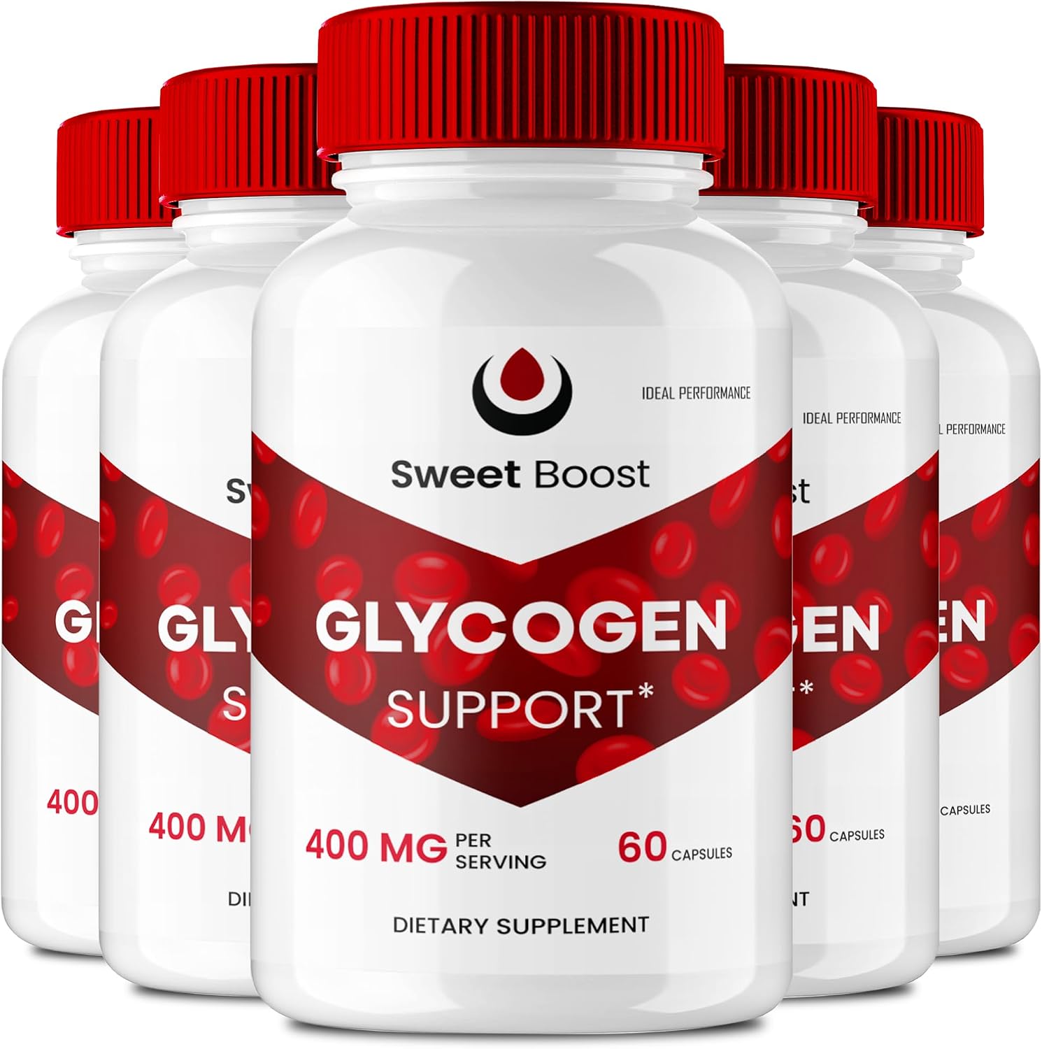 Sweet Boost - Suplemento de Apoyo de Glucógeno, Cápsulas (5 Paquetes)