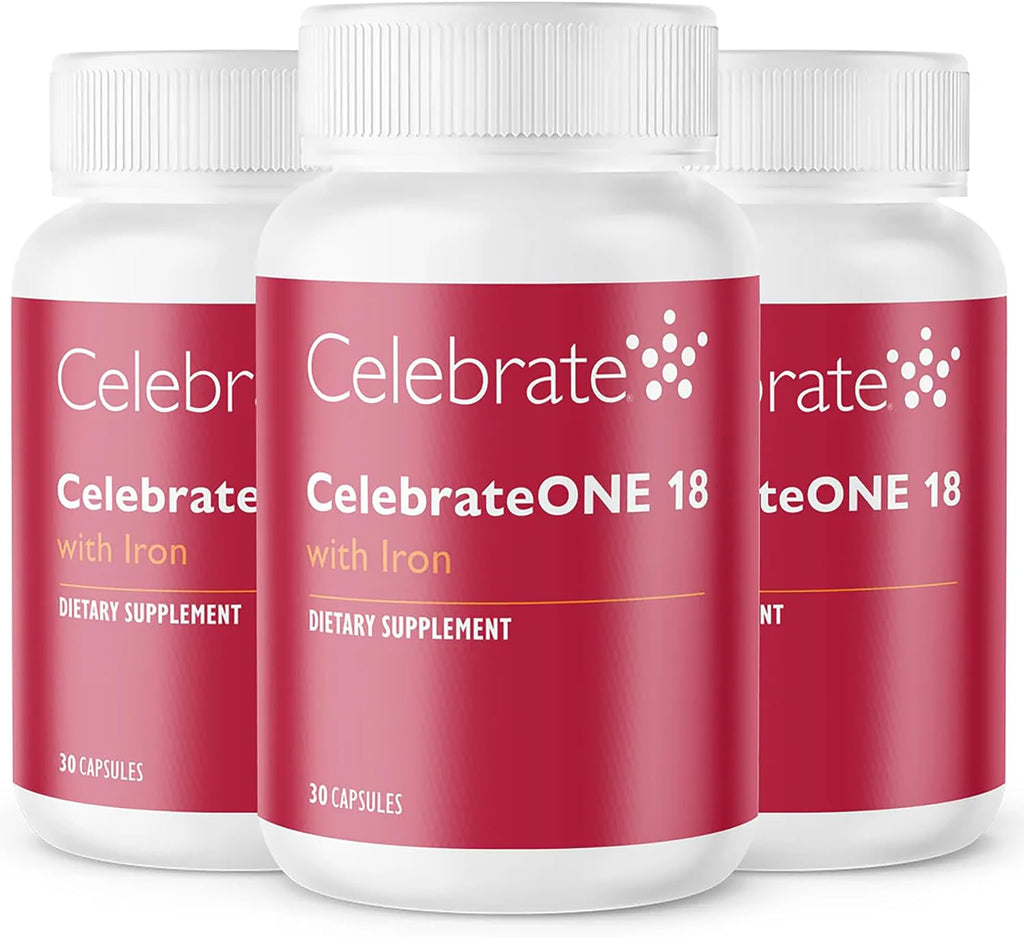 CelebrateONE Bariátrico Multivitamínico con Hierro 18 mg – 30 Cápsulas Vegetales