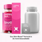 Biotin Gummies 5100 mcg - Gominolas de Biotina para Cabello, Piel y Uñas con Vitaminas A, C, E y D - 60 Gominolas