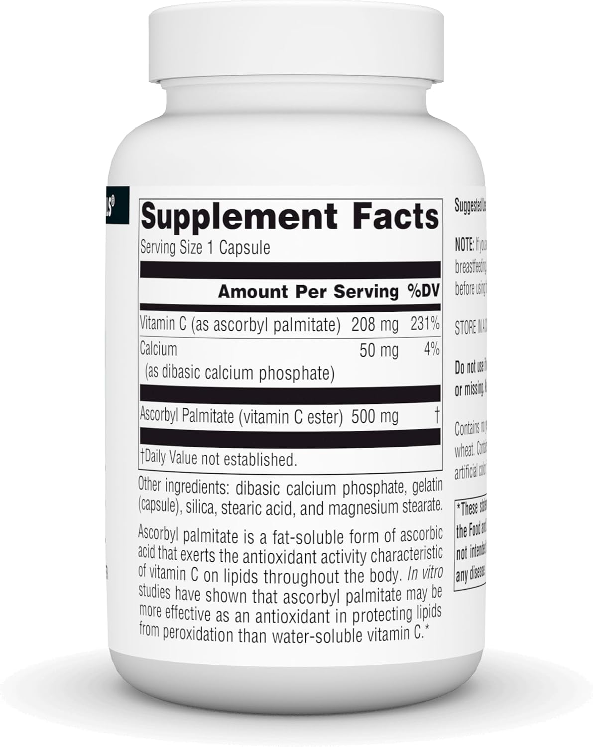 Source Naturals Ascorbil Palmitato 500 mg, 90 Cápsulas