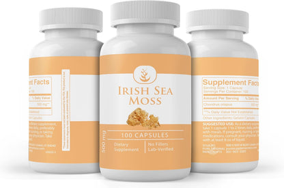 PURE ORIGINAL INGREDIENTS Irish Sea Moss (100 Cápsulas) - Siempre Puro, Sin Aditivos ni Rellenos, Verificado en Laboratorio – Image 4