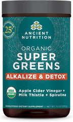 Ancient Nutrition Polvo de Vitaminas con Supergreens Orgánico - 25 Servicios