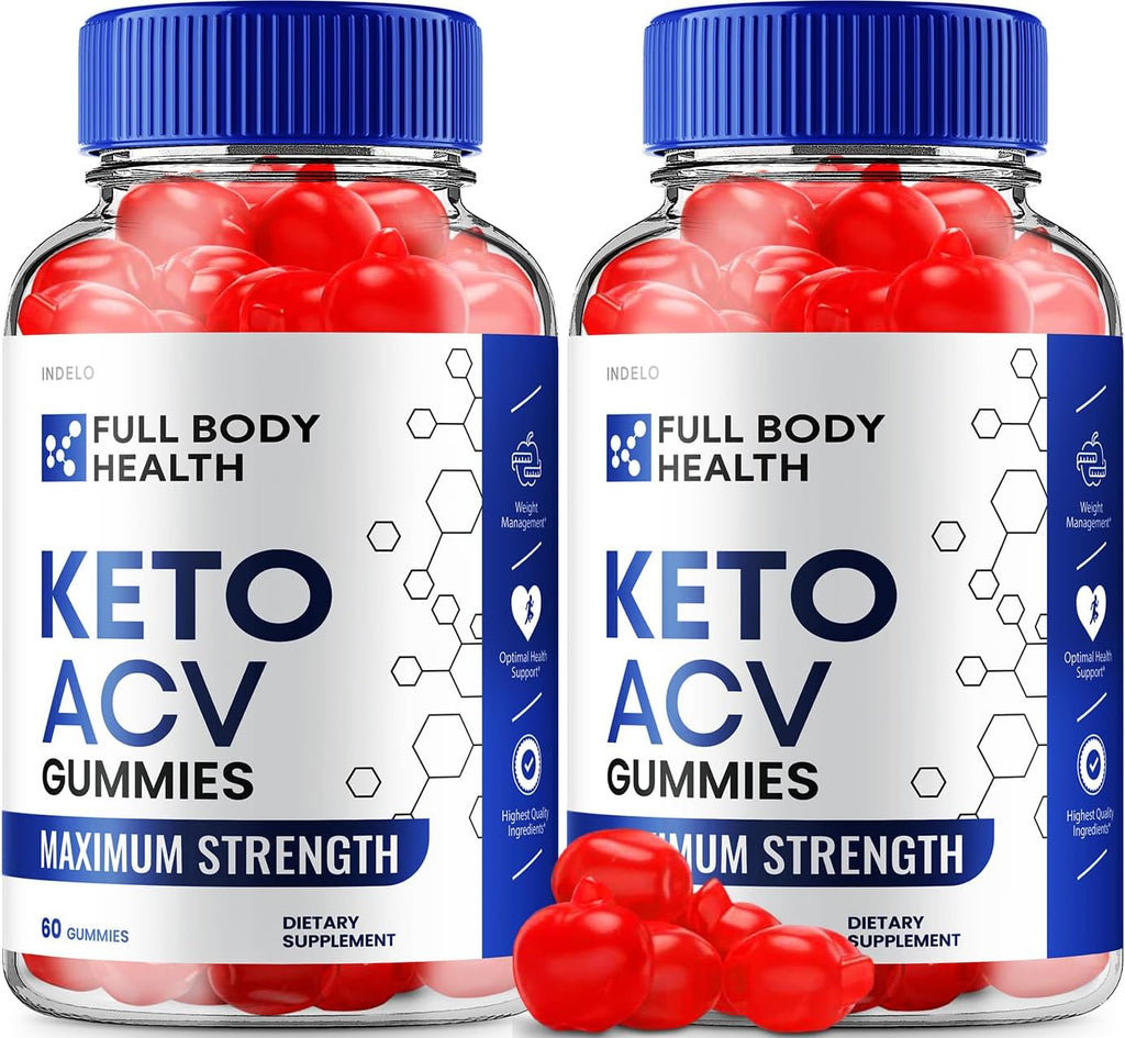 Full Body Health Keto ACV Gummies – Pack de 2 (120 Gominolas)