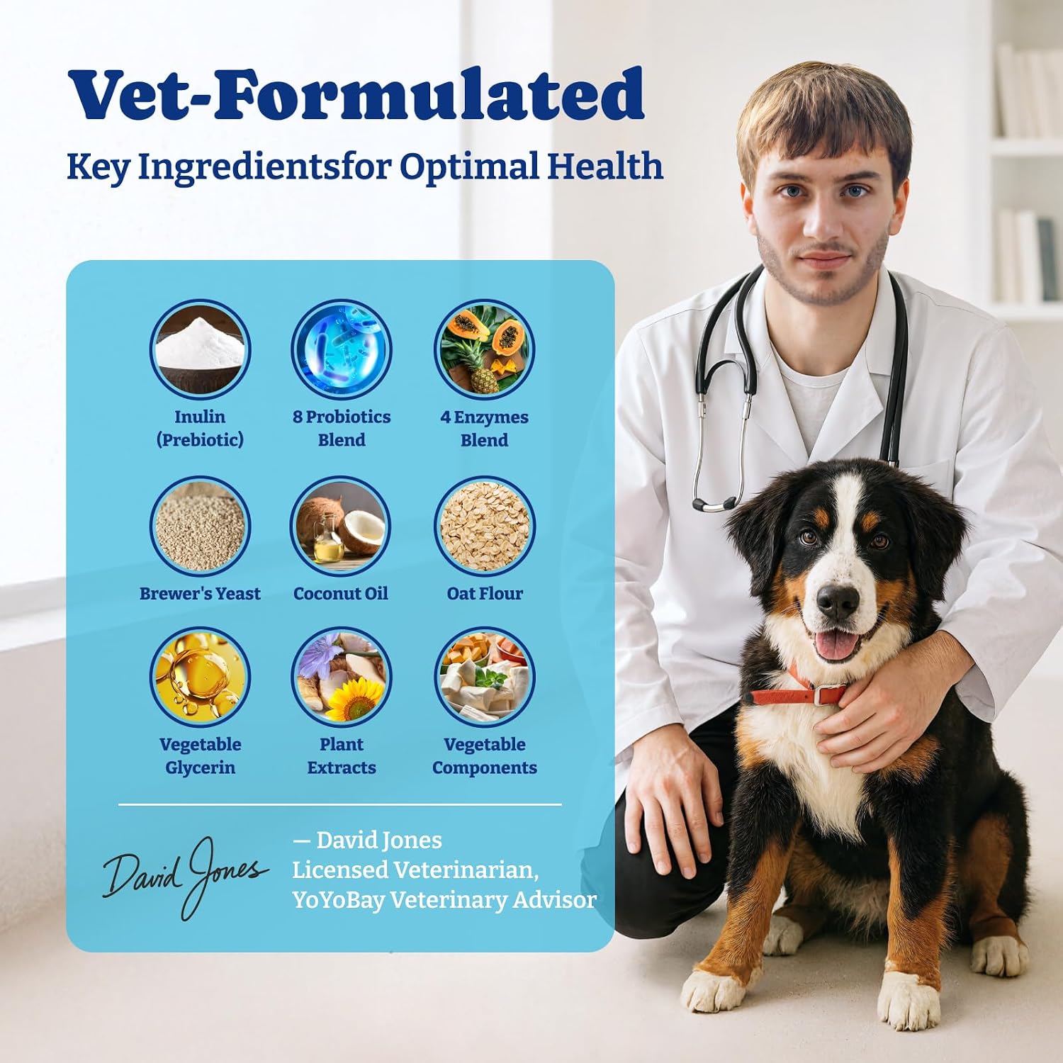 YoYoBay Probiotics for Dogs - 6 Billion CFUs, Dog Probiotics with Prebiotics & Digestive Enzymes for Gut, Immune & Skin Health - Turkey & Pumpkin Flavor, 180 Soft Chews
