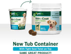 Petnc Natural Care Suplemento para Piel y Pelaje para Perros (60 Masticables) con Omega 3, EPA y DHA, Sabor a Hígado